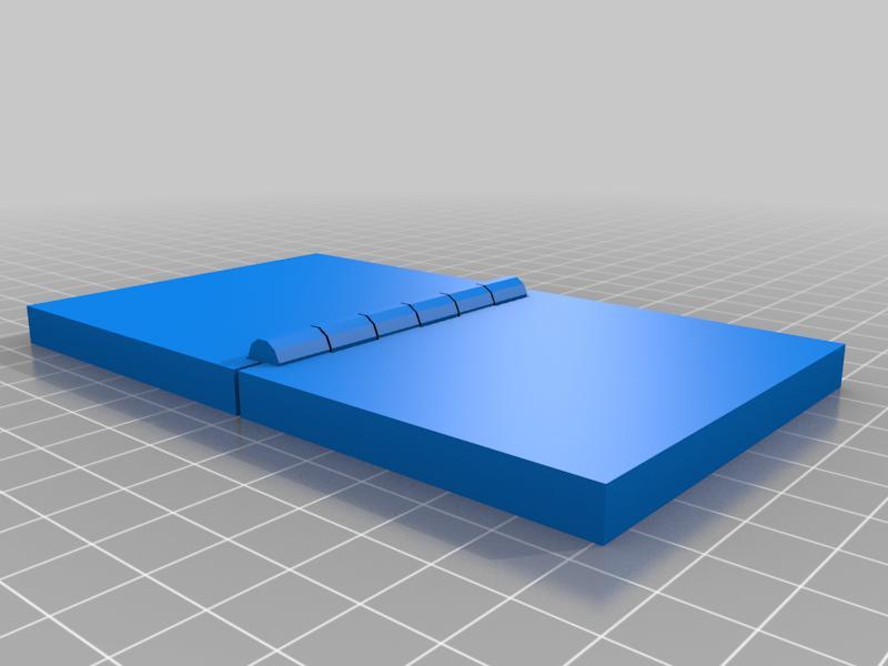 OpenScad Hinge LIbrary horizontal print-in-place