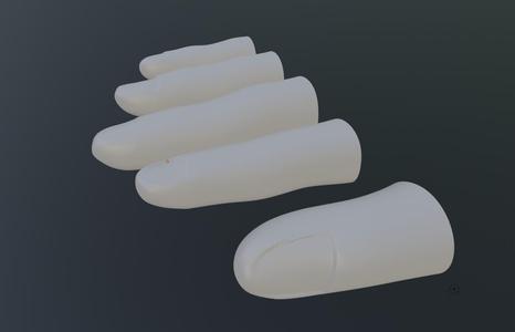 Flexible finger tips