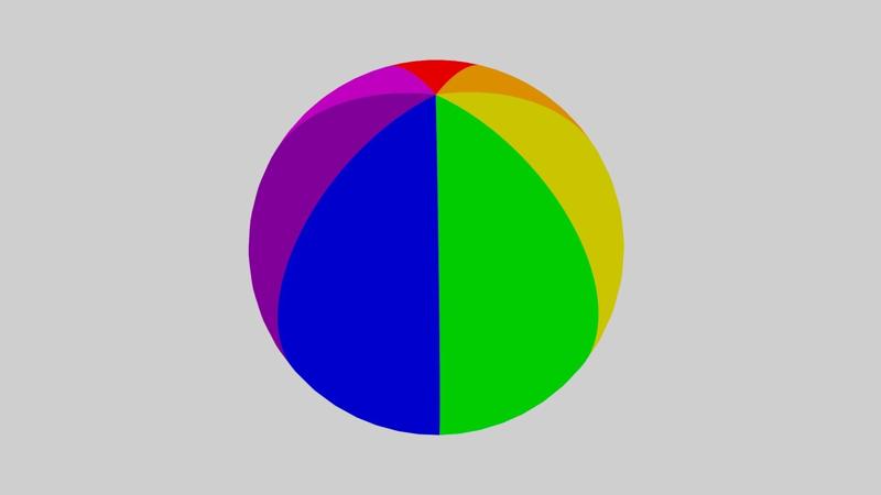 Rainbow Ball 3D Model