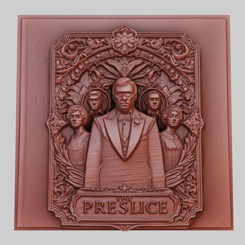 The Prestige 3d printer relief medallion obj stl