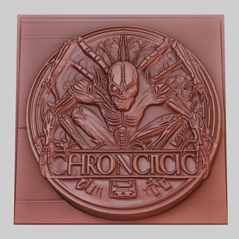 Chronicle 3d printer relief medallion obj stl