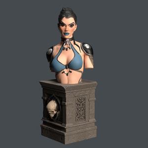 Necrothrone Siren Bust