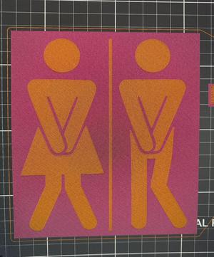 Toilet sign