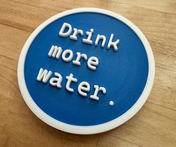 Magnet - Drink more water.