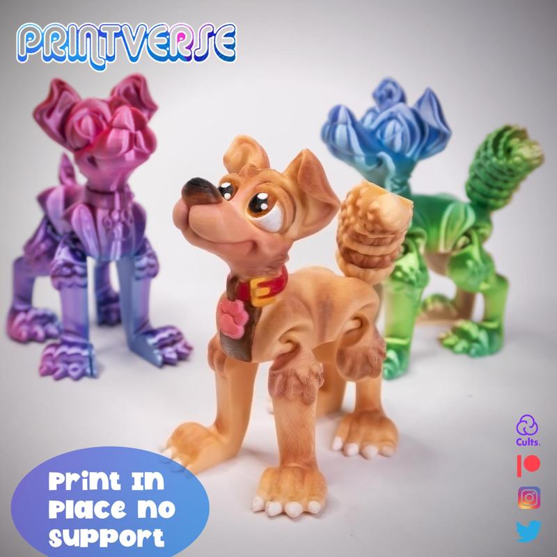 Flexy Print In Place Cute Pup