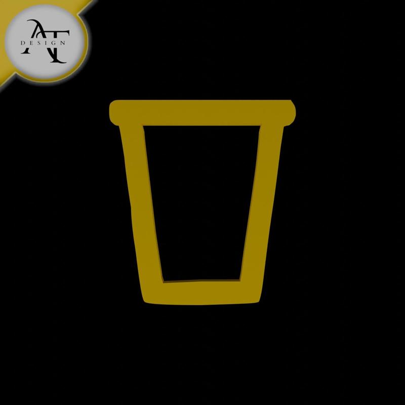 Simple Coffee Cup Symbol - 2D Art