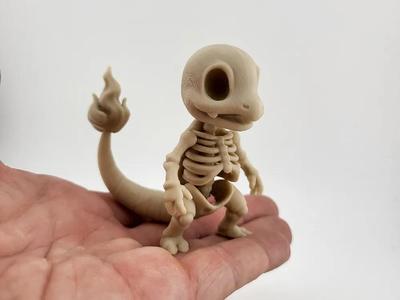 Charmander Skeleton Figure pokemon horror kawaii