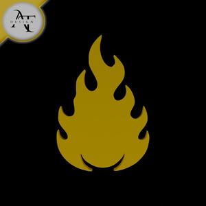 Simple Flame Symbol - 2D Art