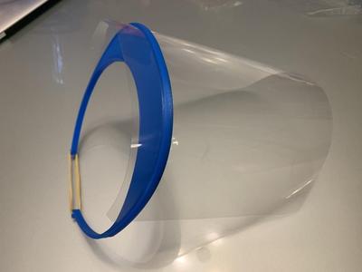 Medical Surgical Face Shield - No Tools or Hole Punch Needed - 32 Min Print Time! - PPE 