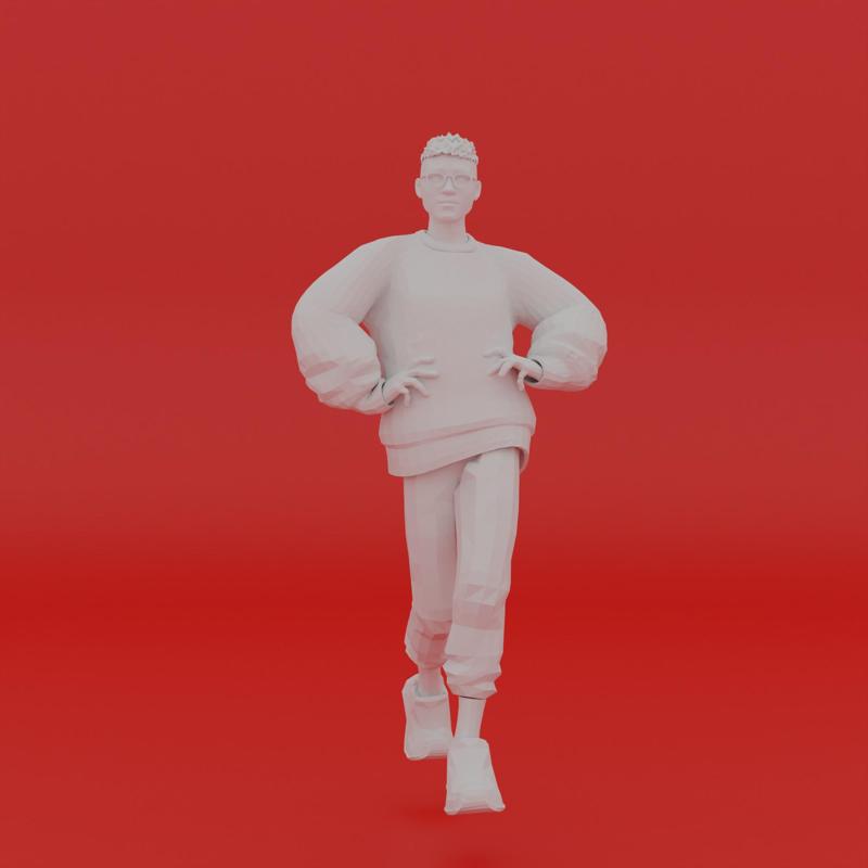 Character Pose Toy Man Miniature Figure 022
