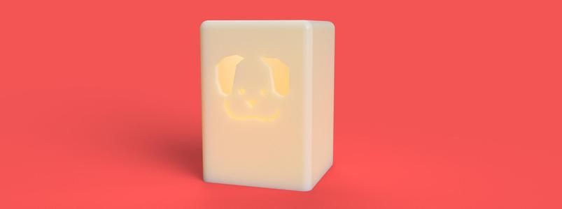 Cute Dog Shaped Candle Holder