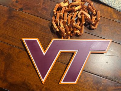 Virginia Tech Oversized Necklace Logo