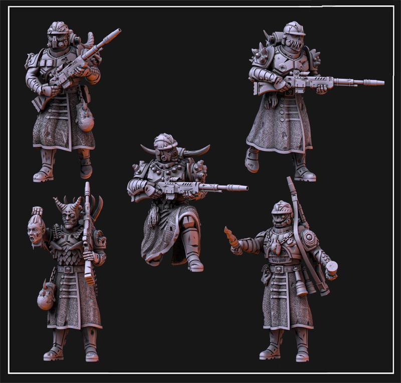 Cult Guardsmen. New Sculpts.
