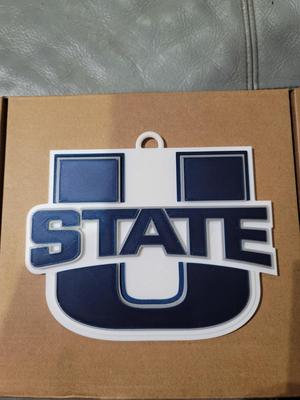 UTAH STATE 3D Logo 180mm series
