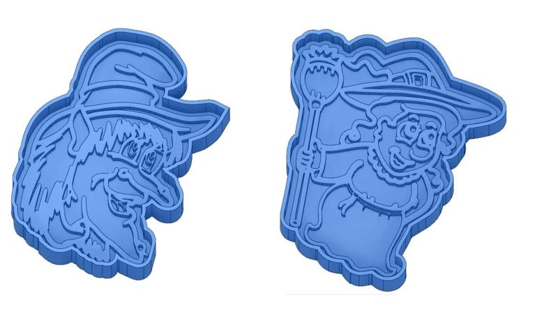 Biscuit Moulds - Halloween - Witch - Pumpkin - Ghost - Spider - Bat - Cookie Cutter - Cookie cutter