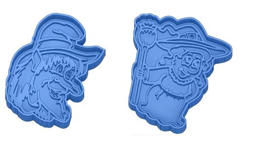 Biscuit Moulds - Halloween - Witch - Pumpkin - Ghost - Spider - Bat - Cookie Cutter - Cookie cutter