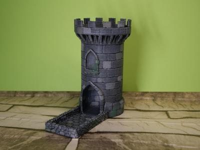 Dice Tower For Miniature  Dice