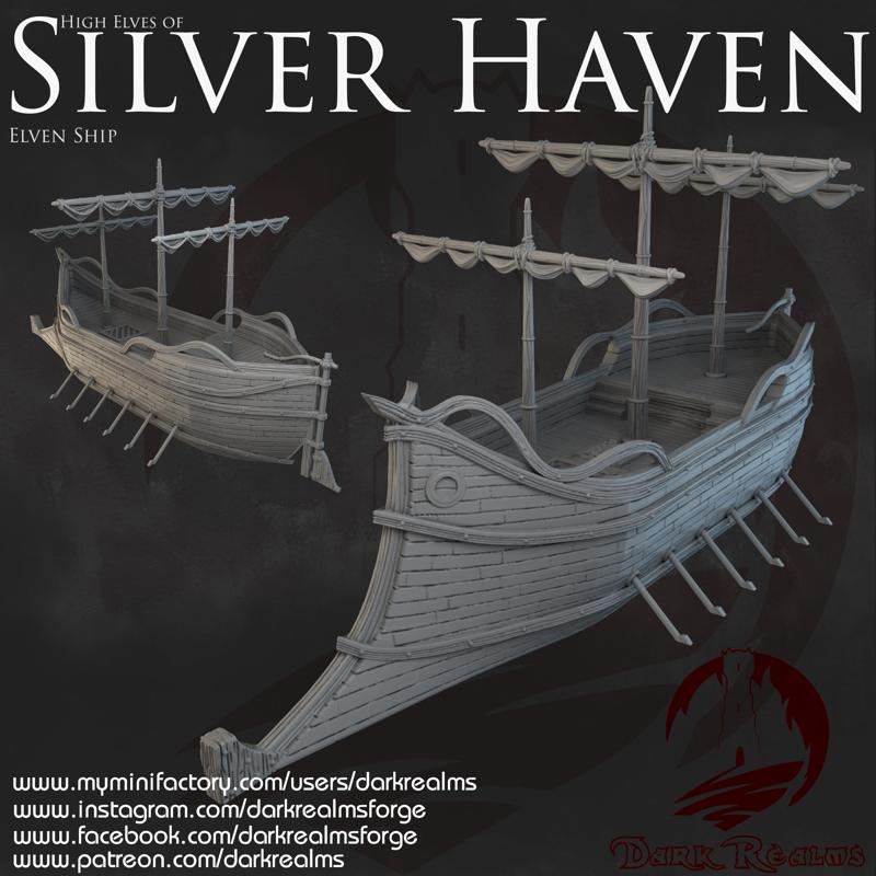 Dark Realms - Silver Haven - Elven SHip