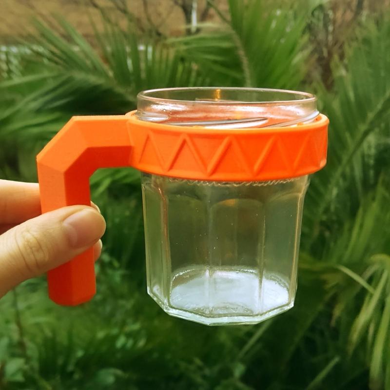 Bonne Maman Jar Handle triangular pattern