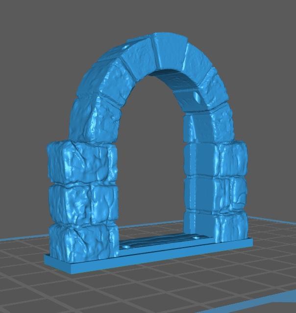 Door arch openforge on tile