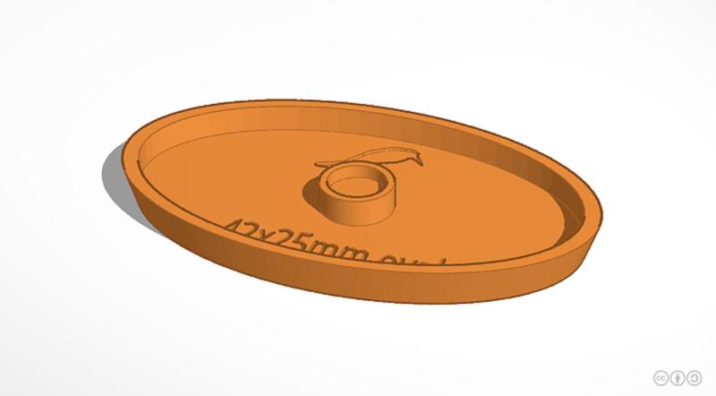 42x25mm Oval Base (Magnetic)