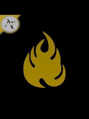 Simple Flame Symbol - 2D Art 