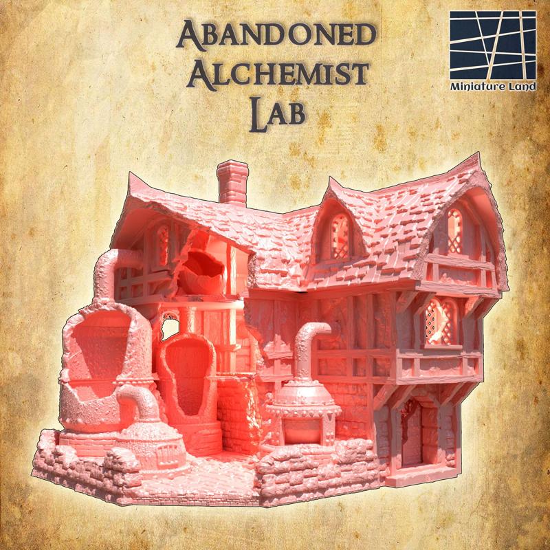 Abandoned Alchemist Lab - Tabletop Terrain - 28 MM