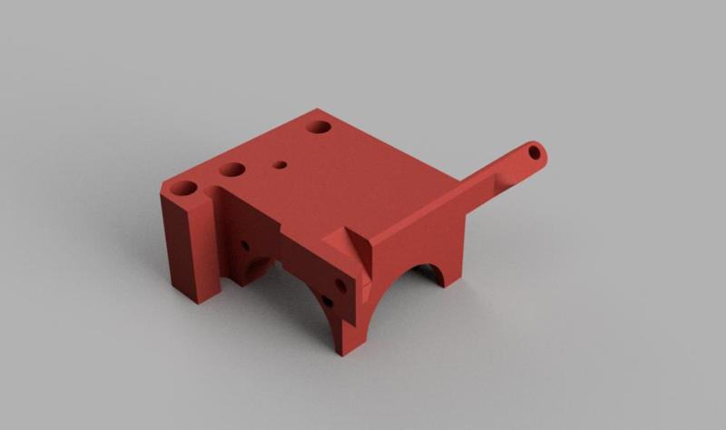 Prusa MK3 on MK2 fan mount, aligned filament path 1mm for toms3d Dolly