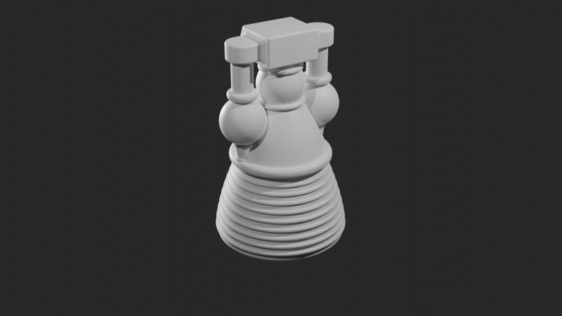 Apollo Saturn V Thrusters (Kitbash for Ma.K, Star Wars...)