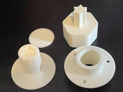 Low profile cabinet legs