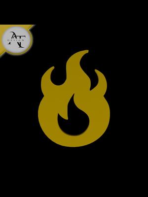 Simple Flame Symbol - 2D Art