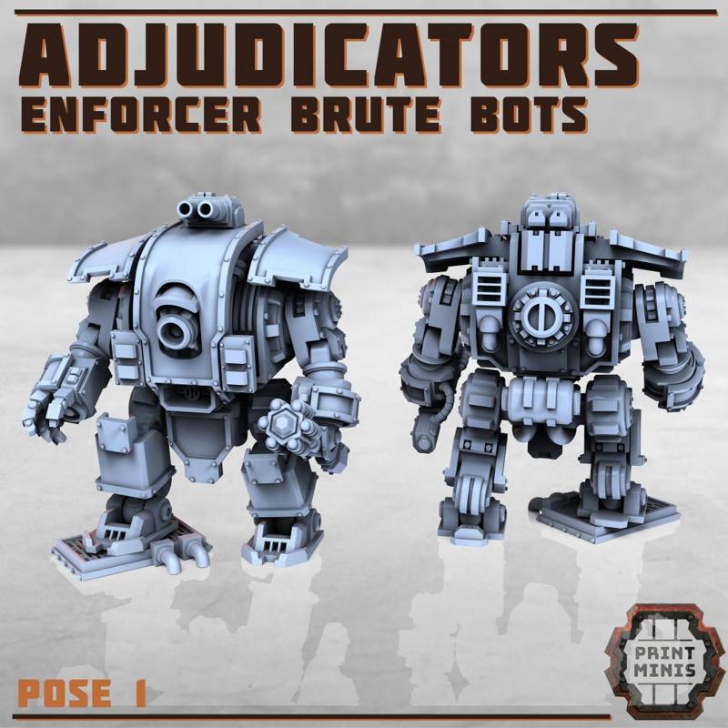 Adjudicators - Enforcer Brute Robots x3