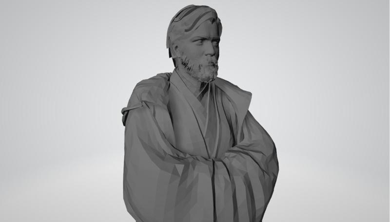STARWARS  OBI-WAN KENOBI FIGURE 3D