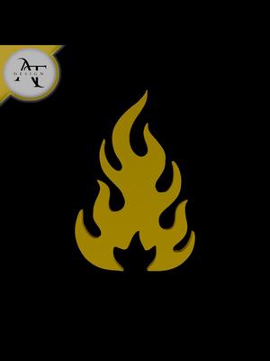 Simple Flame Symbol - 2D Art 