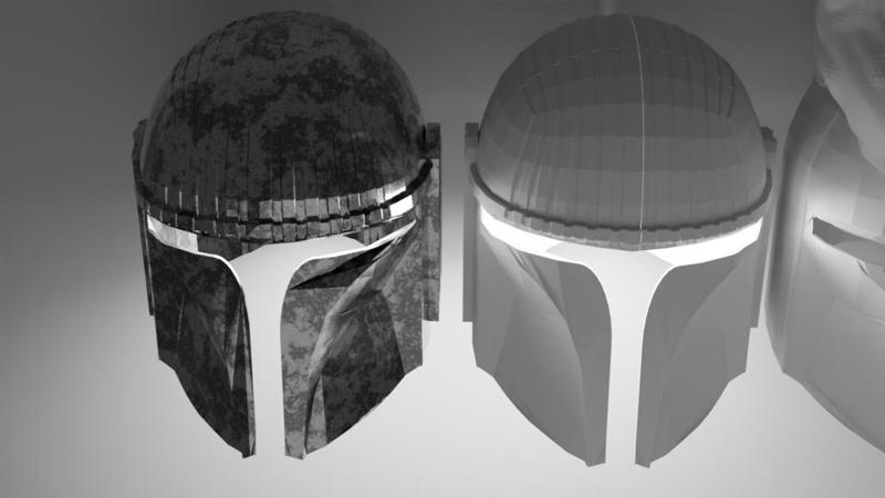 Custom Mandolorian knight helmet