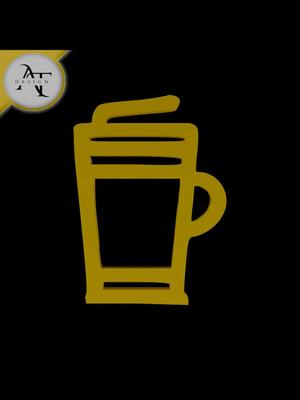 Simple Coffee Cup Symbol - 2D Art