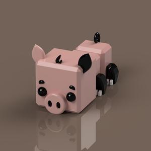 Cute, Flexi Pig (Articulated)