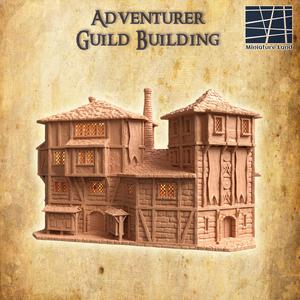 Adventurer Guild Building - Tabletop Terrain - 28 MM