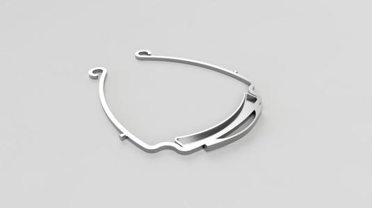 Retention Clip for Visor frame EUROPE ISO838 v3