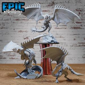 Demise Wyvern Set ‧ DnD Miniature ‧ Tabletop Miniatures ‧ Gaming Monster ‧ 3D Model ‧ RPG ‧ DnDminis ‧ STL FILE