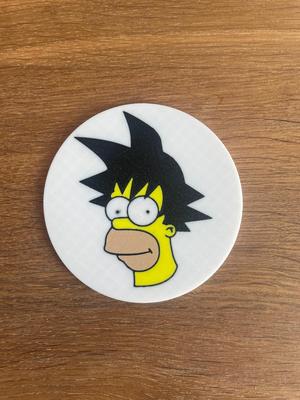 Goku Homer Simpson / Coaster / DragonBall / drink