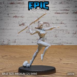 Orc Fisher Female Attack ‧ DnD Miniature ‧ Tabletop Miniatures ‧ Gaming Monster ‧ 3D Model ‧ RPG ‧ DnDminis ‧ STL FILE