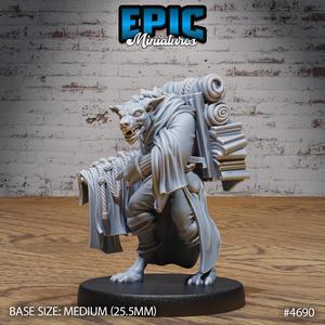 Gnoll Tribe Merchant ‧ DnD Miniature ‧ Tabletop Miniatures ‧ Gaming Monster ‧ 3D Model ‧ RPG ‧ DnDminis ‧ STL FILE