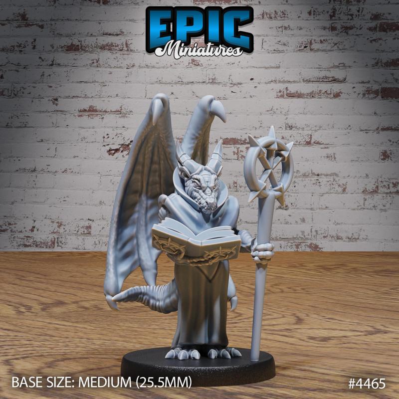 Kobold Tribe Priest ‧ DnD Miniature ‧ Tabletop Miniatures ‧ Gaming Monster ‧ 3D Model ‧ RPG ‧ DnDminis ‧ STL FILE