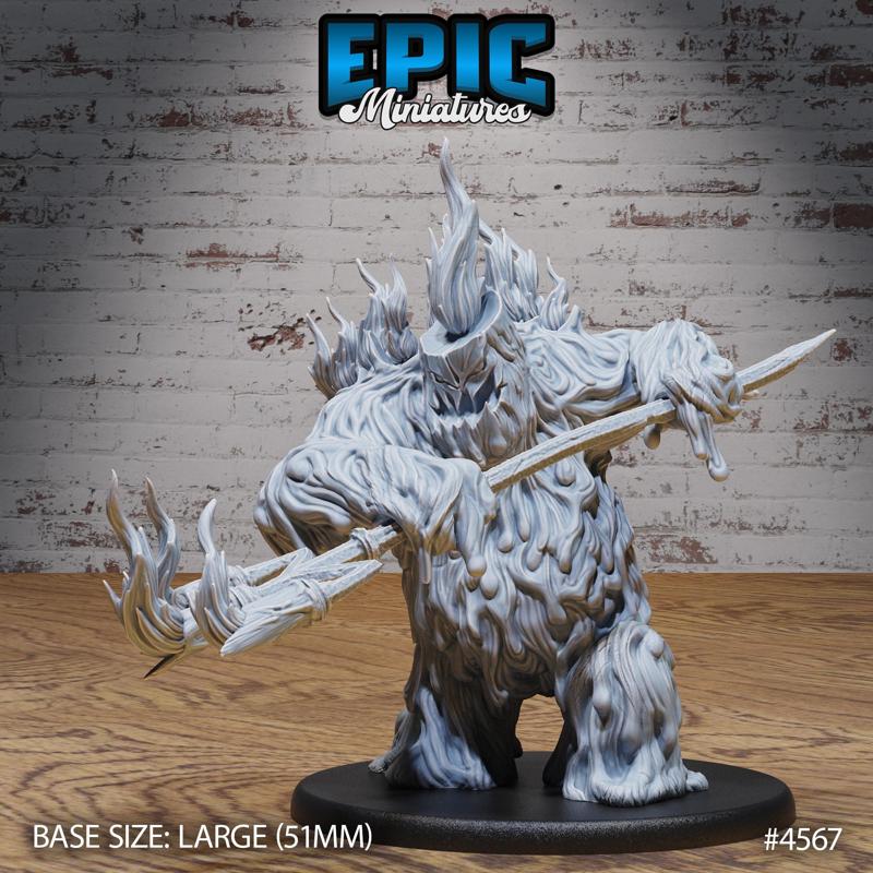 Candle Wax Golem Attack ‧ DnD Miniature ‧ Tabletop Miniatures ‧ Gaming Monster ‧ 3D Model ‧ RPG ‧ DnDminis ‧ STL FILE