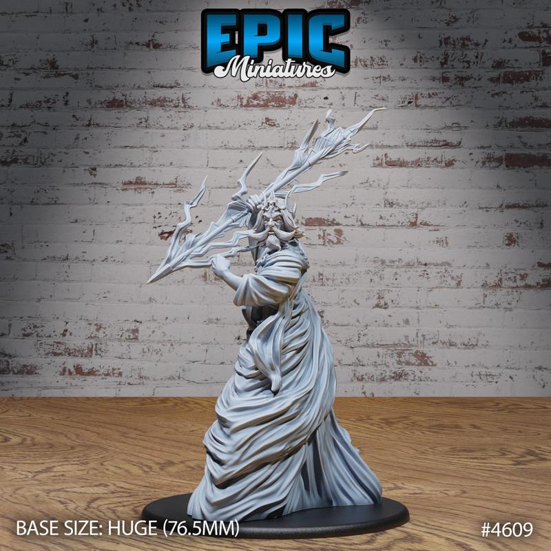 White God Avatar Lightning ‧ DnD Miniature ‧ Tabletop Miniatures ‧ Gaming Monster ‧ 3D Model ‧ RPG ‧ DnDminis ‧ STL FILE