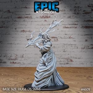 White God Avatar Lightning ‧ DnD Miniature ‧ Tabletop Miniatures ‧ Gaming Monster ‧ 3D Model ‧ RPG ‧ DnDminis ‧ STL FILE