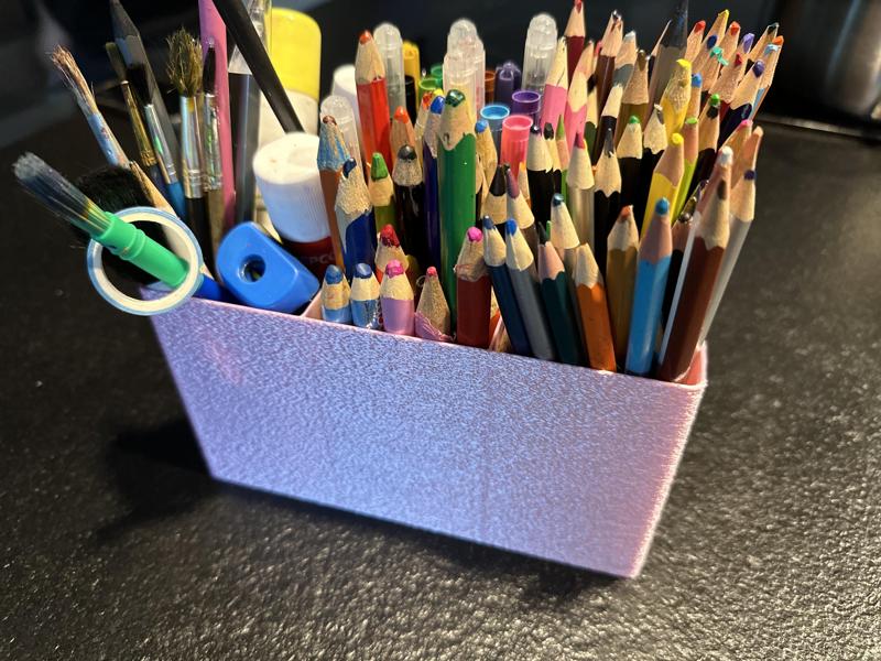 Simple big pencil box only 1mm wall