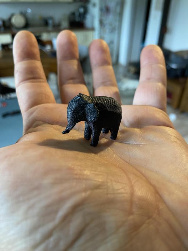 Low poly elephant