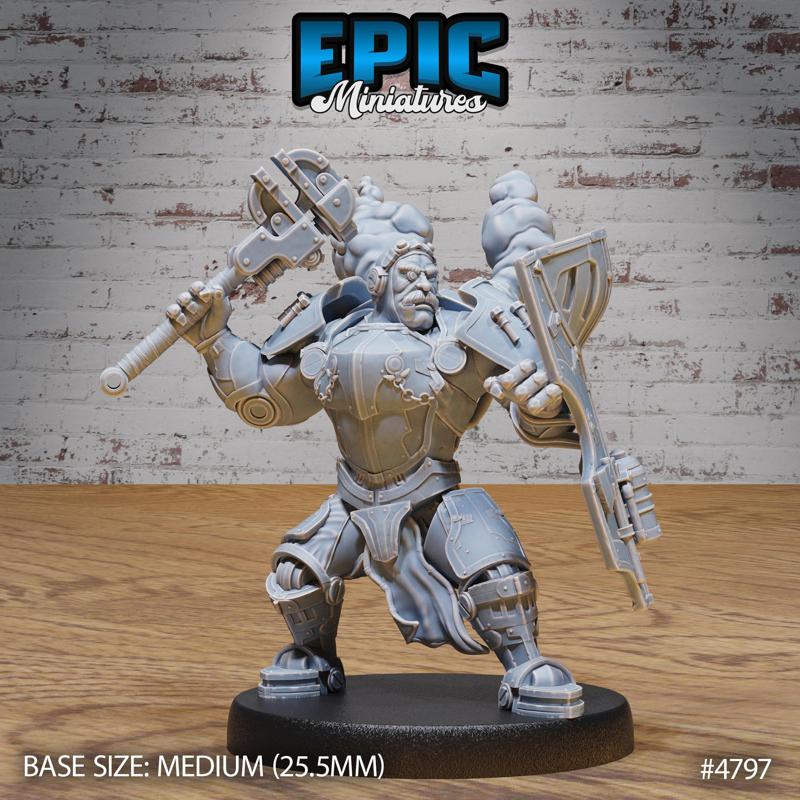 Tinkerer Knight Attack ‧ DnD Miniature ‧ Tabletop Miniatures ‧ Gaming Monster ‧ 3D Model ‧ RPG ‧ DnDminis ‧ STL FILE